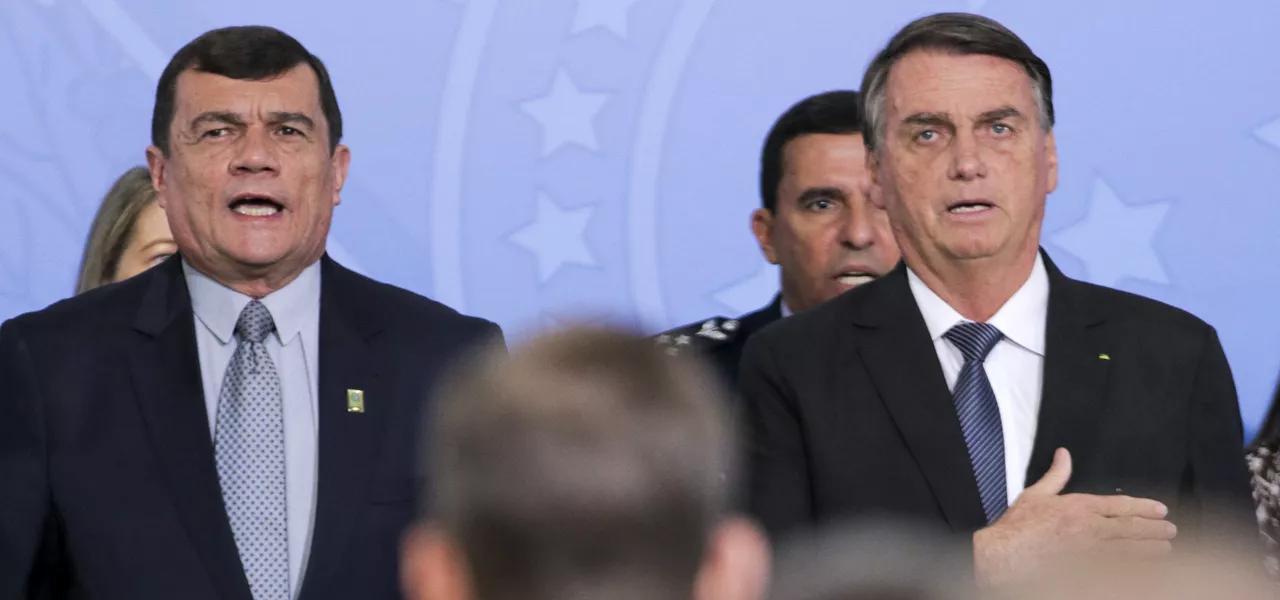Paulo Sérgio Nogueira e Jair Bolsonaro Paulo Sérgio Nogueira e Jair Bolsonaro