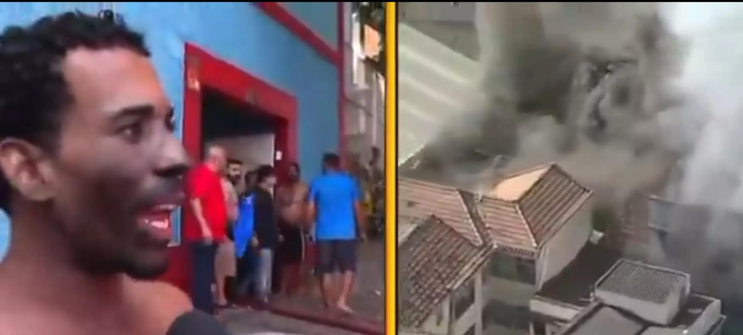 Sobrevivente relata momentos de pânico