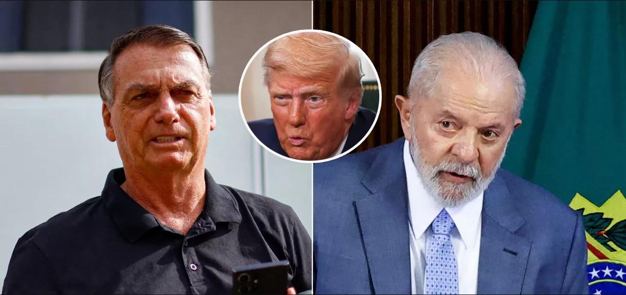 Jair Bolsonaro, Donald Trump e Lula Jair Bolsonaro, Donald Trump e Lula