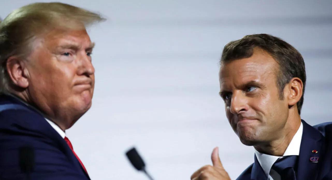 Donald Trump e Emmanuel Macron Donald Trump e Emmanuel Macron