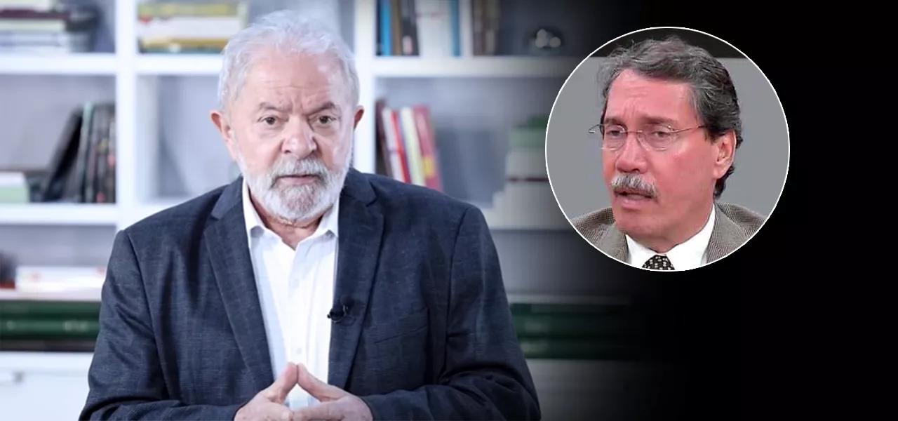 Ex-presidente Luiz Inácio Lula da Silva e o jornalista Merval Pereira