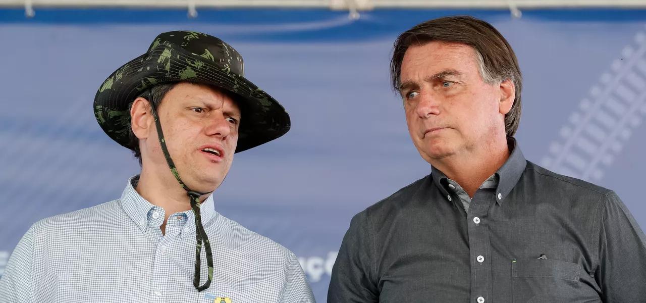Tarcísio de Freitas e Jair Bolsonaro Tarcísio de Freitas e Jair Bolsonaro