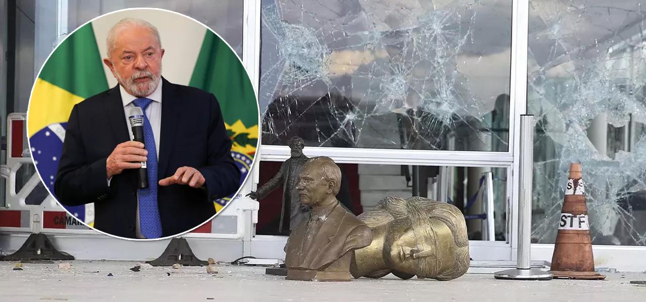 Lula e destruição de terroristas bolsonaristas Lula e destruição de terroristas bolsonaristas