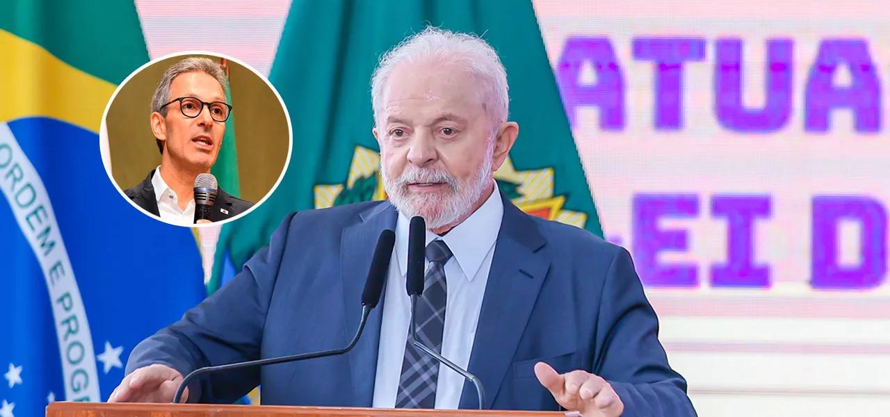 Romeu Zema (à esq.) e Luiz Inácio Lula da Silva Romeu Zema (à esq.) e Luiz Inácio Lula da Silva