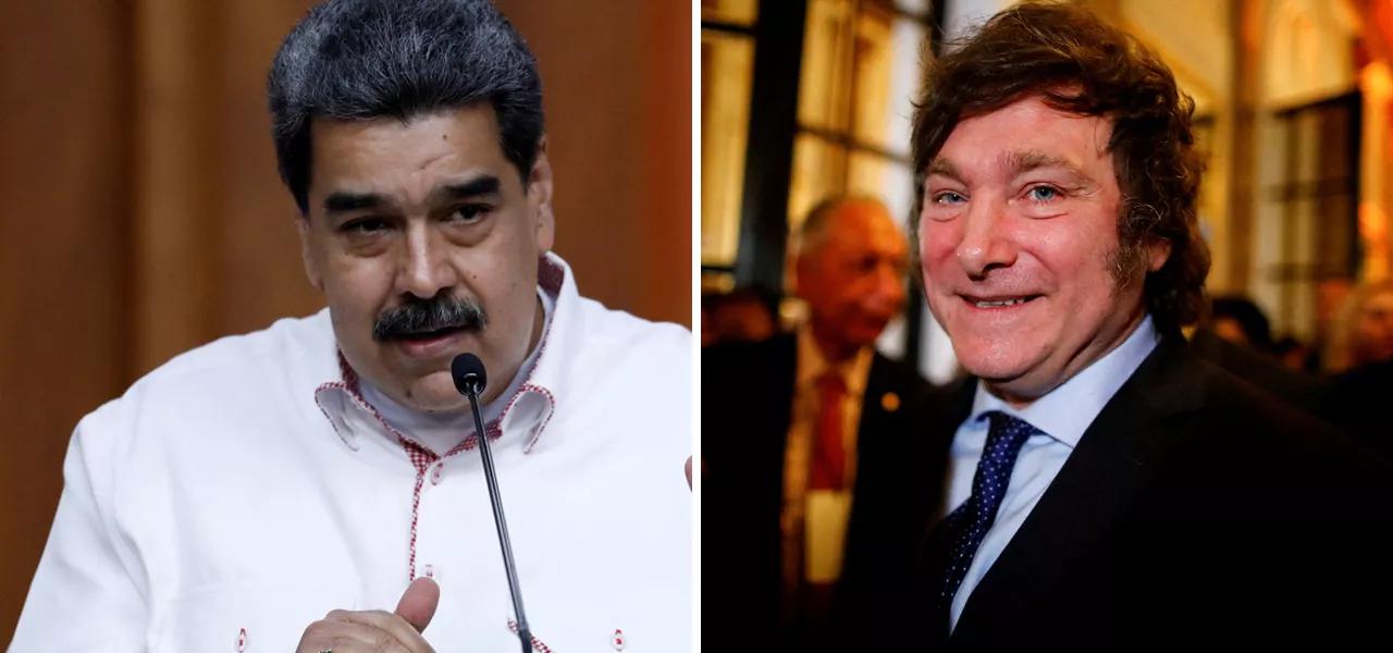 Nicolás Maduro e Javier Milei Nicolás Maduro e Javier Milei