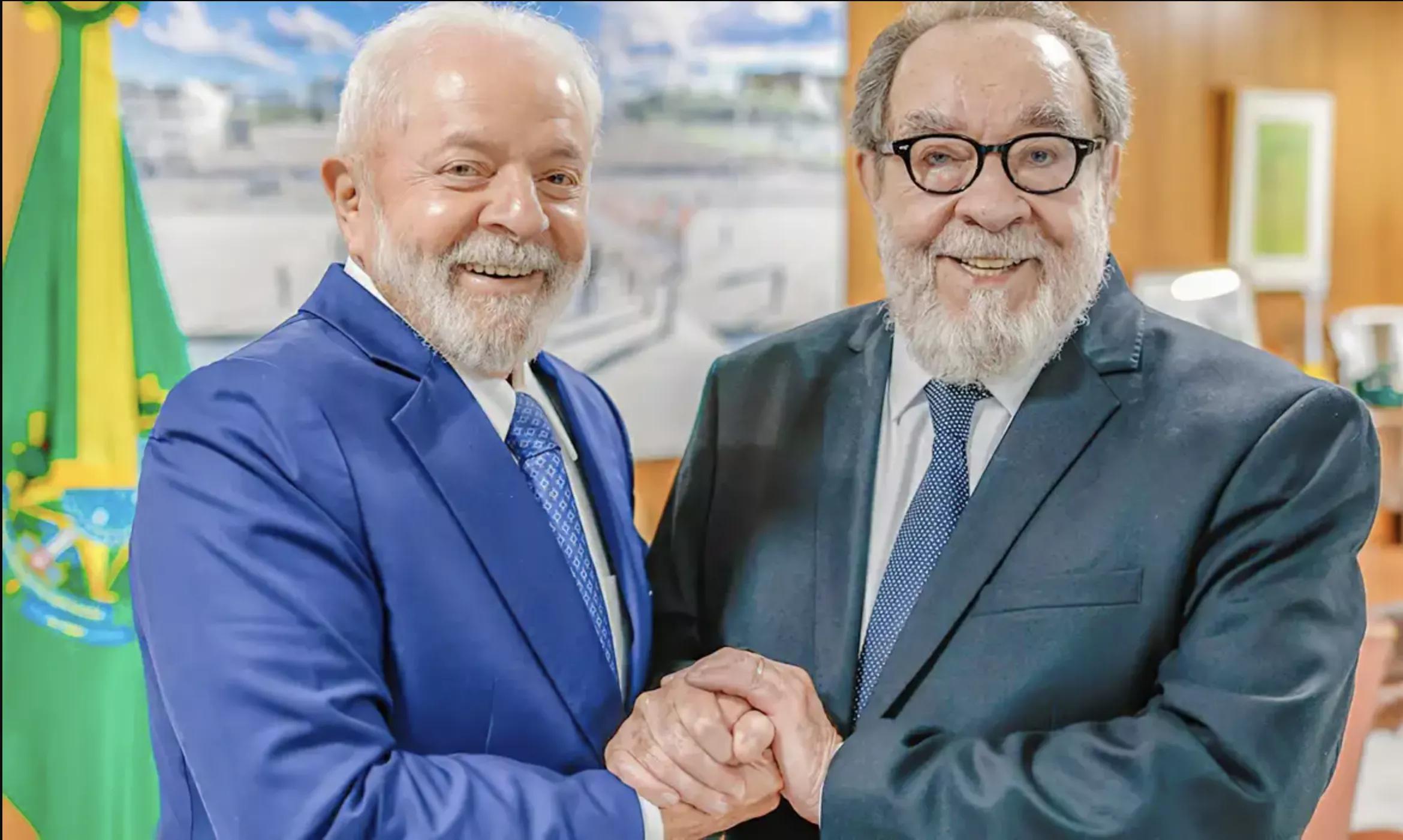 Lula e Fernando Morais Lula e Fernando Morais