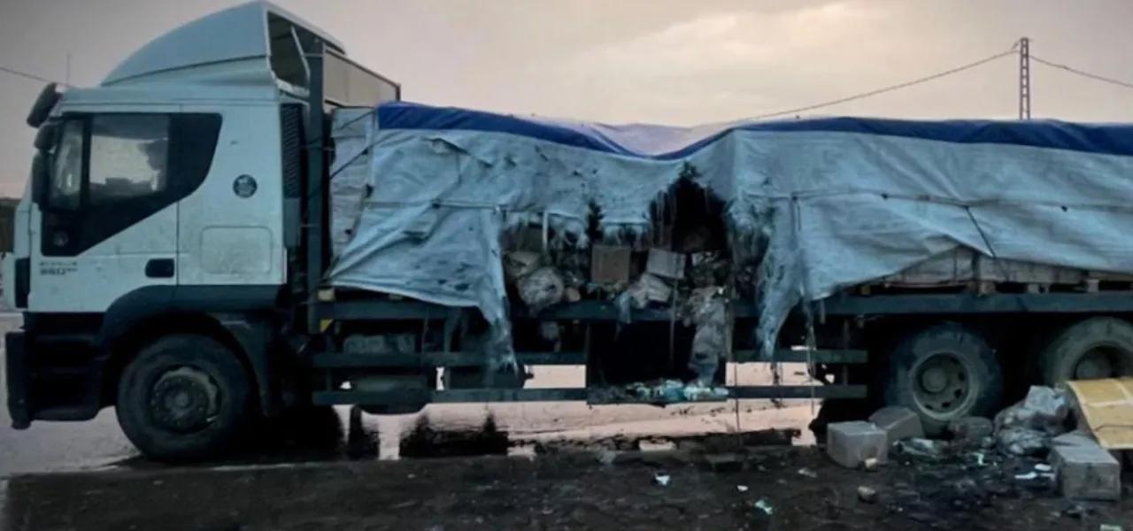 Comboio de ajuda humanitária da ONU atacado por Israel na Faixa de Gaza Comboio de ajuda humanitária da ONU atacado por Israel na Faixa de Gaza