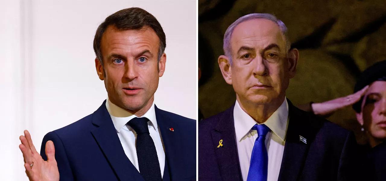 Emmanuel Macron | Benjamin Netanyahu Emmanuel Macron | Benjamin Netanyahu