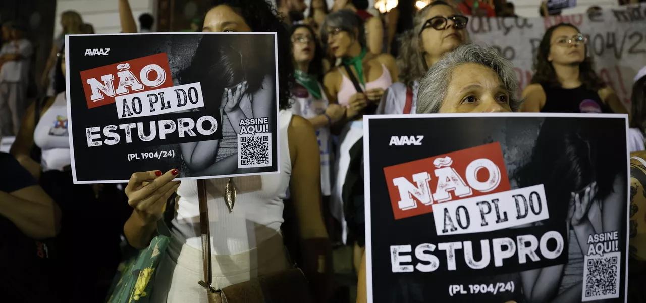 Manifestação de protesto contra o PL 1904/24 Manifestação de protesto contra o PL 1904/24