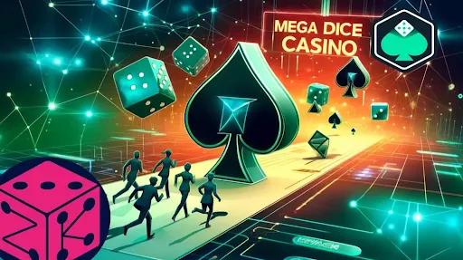 Screenshot der Megadice Website oder App-Oberfläche