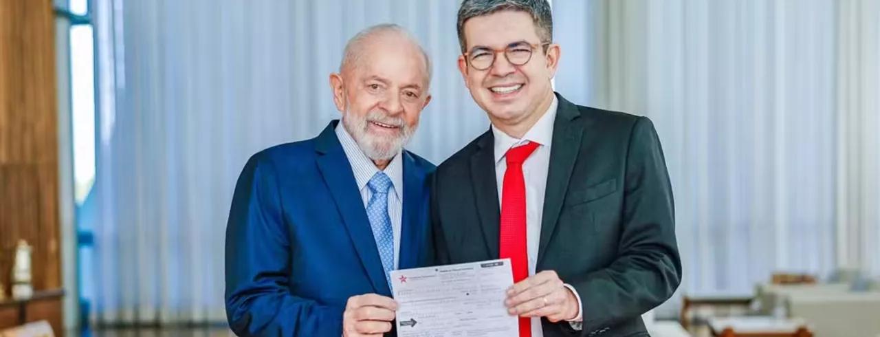 Lula e Randolfe Rodrigues Lula e Randolfe Rodrigues