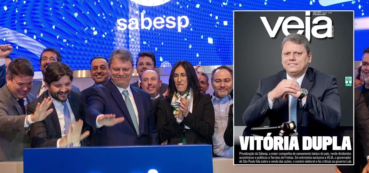 Tarcísio de Freitas entregou a Sabesp e foi aplaudido pela imprensa neoliberal Tarcísio de Freitas entregou a Sabesp e foi aplaudido pela imprensa neoliberal