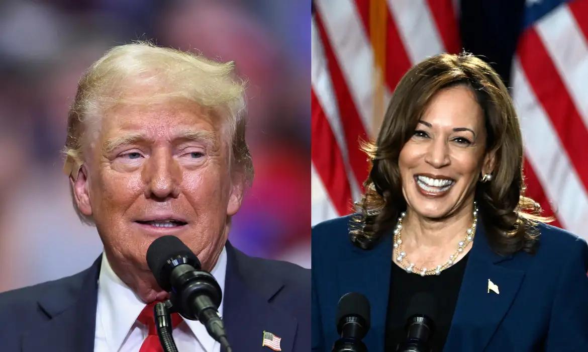 Donald Trump e Kamala Harris Donald Trump e Kamala Harris