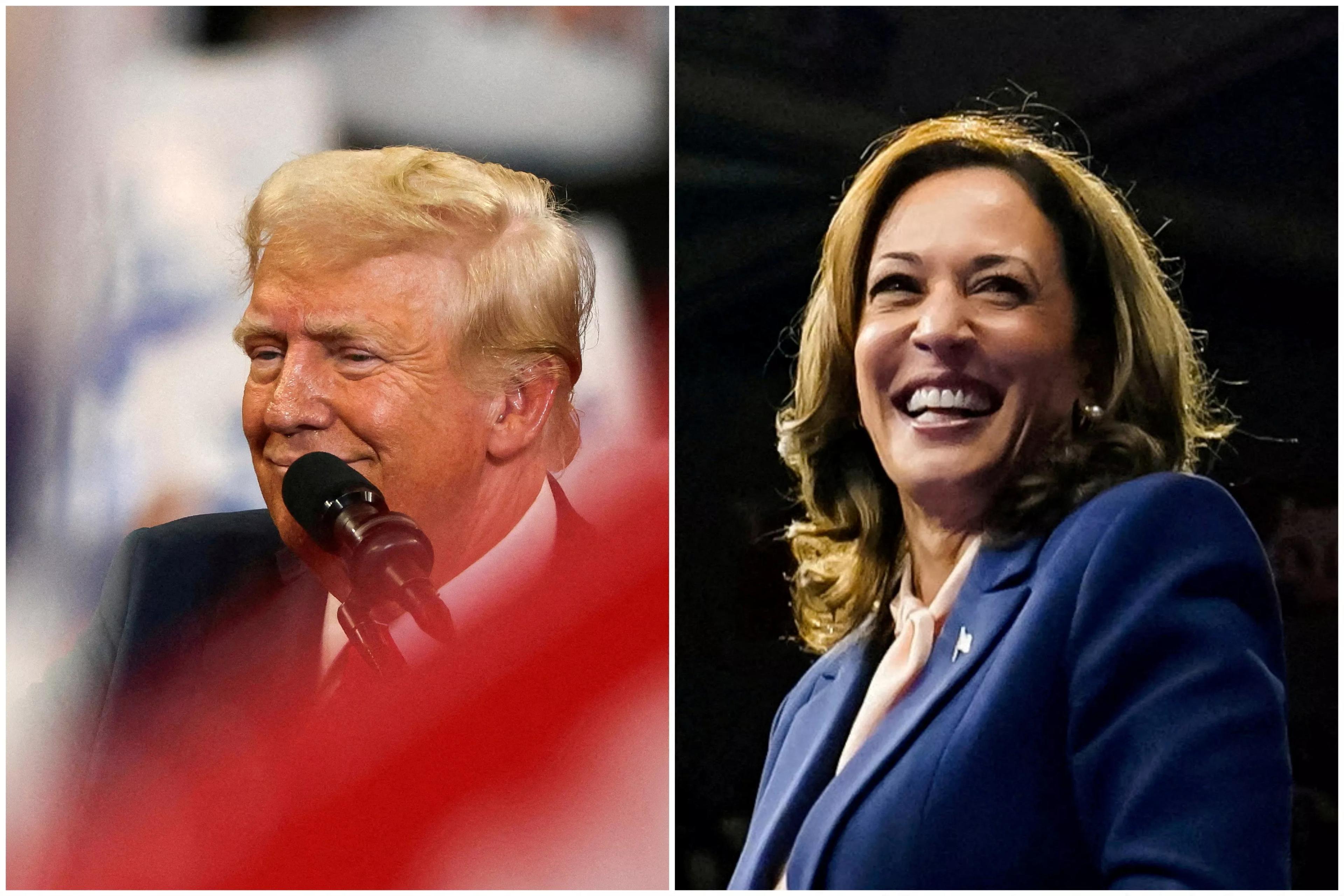 Donald Trump e Kamala Harris
3/8/2024 e 6/8/2024 Donald Trump e Kamala Harris
3/8/2024 e 6/8/2024