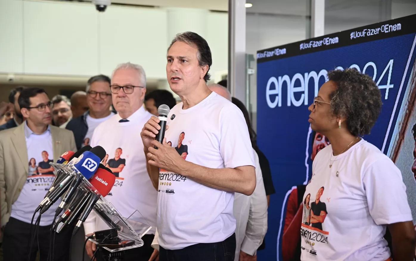 Camilo Santana na central de monitoramento do Enem no Inep, Brasília (DF), 03/11/2024 Camilo Santana na central de monitoramento do Enem no Inep, Brasília (DF), 03/11/2024