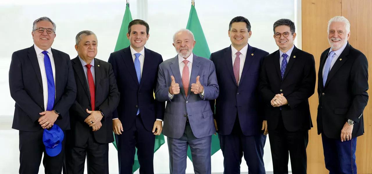 Alexandre Padilha, José Guimarães, Hugo Motta, Lula, Davi Alcolumbre, Randolfe Rodrigues e Jaques Wagner Alexandre Padilha, José Guimarães, Hugo Motta, Lula, Davi Alcolumbre, Randolfe Rodrigues e Jaques Wagner
