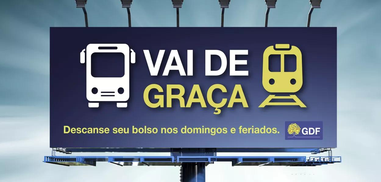 Vai de graça": transporte gratuito no DF ganha nome e campanha para popularizar uso aos domingos e feriados | Brasil 247