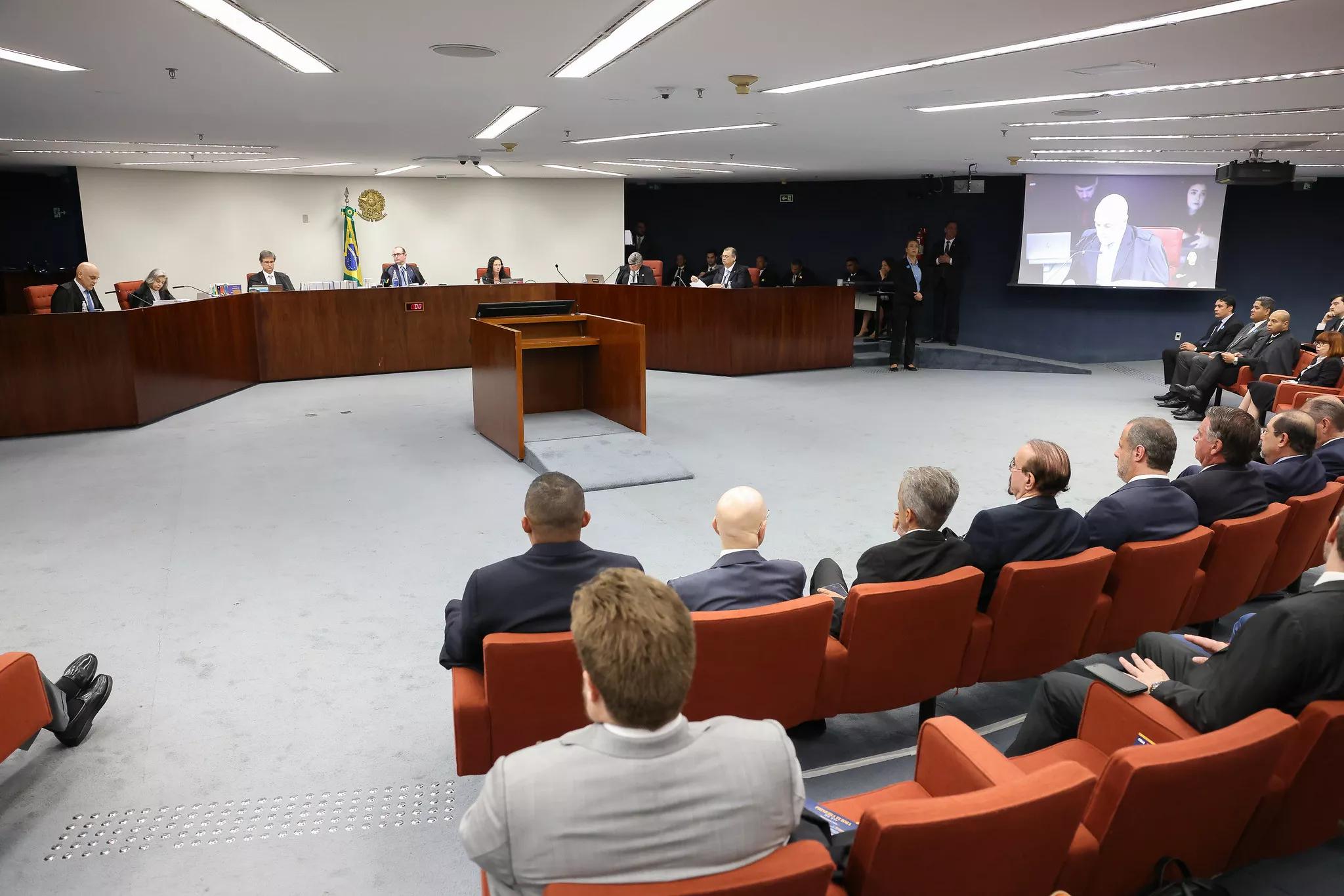 Primeira Turma do STF julga denúncia contra Bolsonaro e aliados Foto: Antonio Augusto/STF