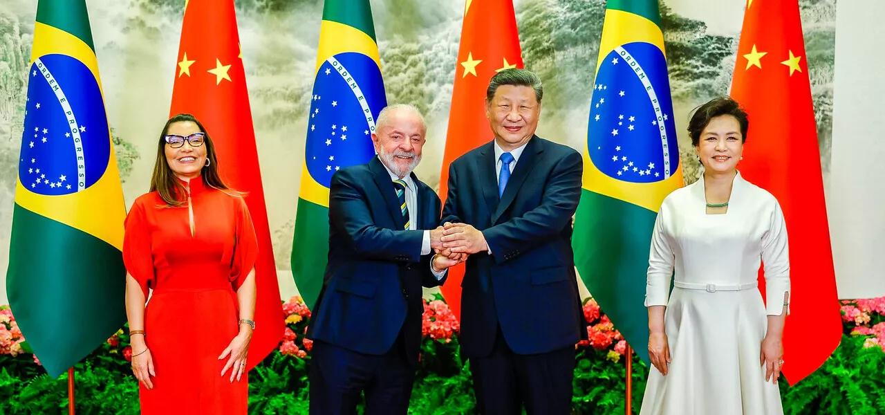 Janja, Lula, Xi Jinping e Peng Liyuan Janja, Lula, Xi Jinping e Peng Liyuan