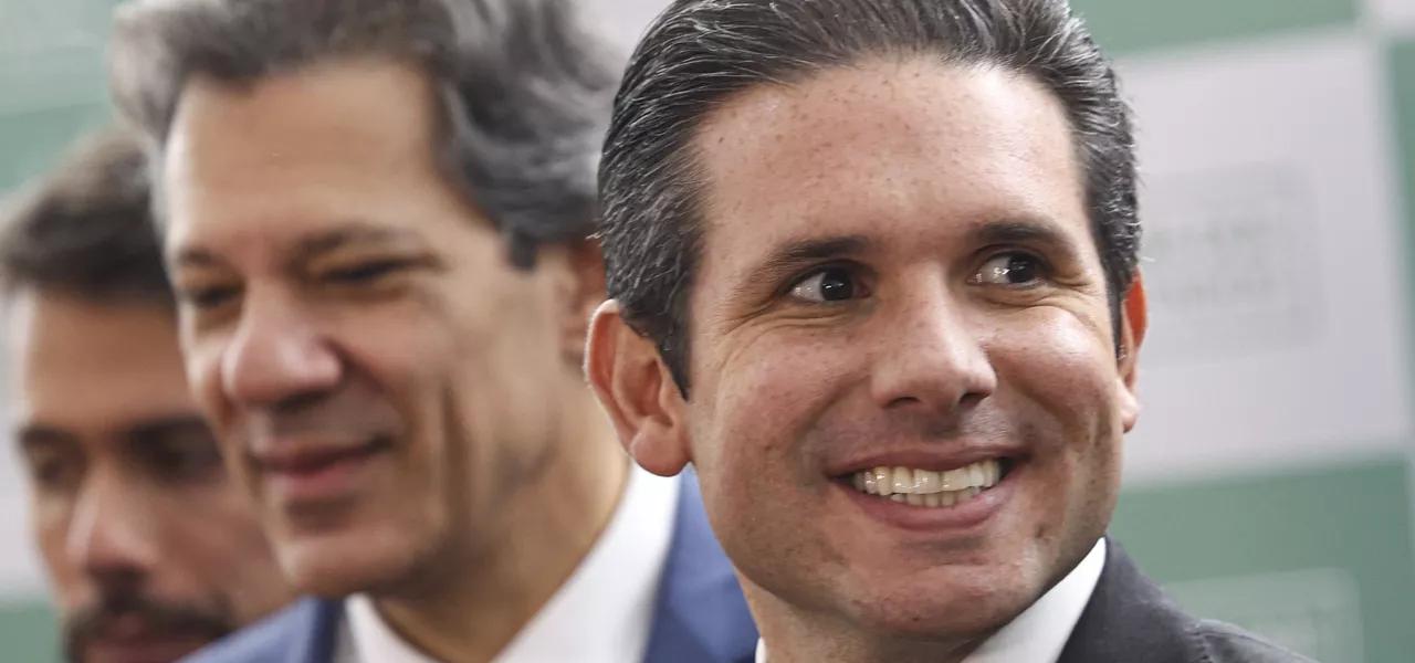 Fernando Haddad e Hugo Motta