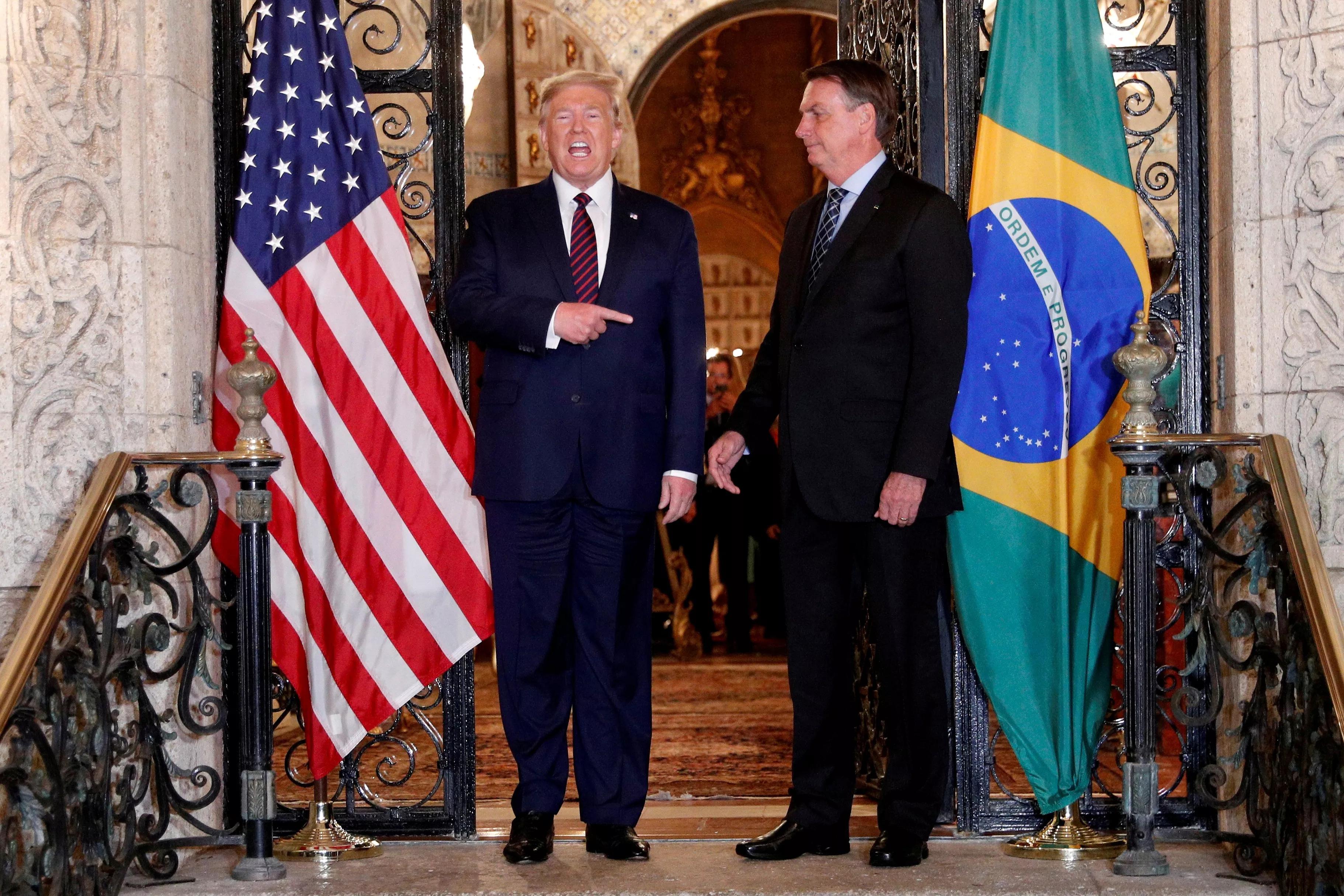 Trump e Bolsonaro na Flórida, EUA - 07/03/2020
Trump e Bolsonaro na Flórida, EUA - 07/03/2020