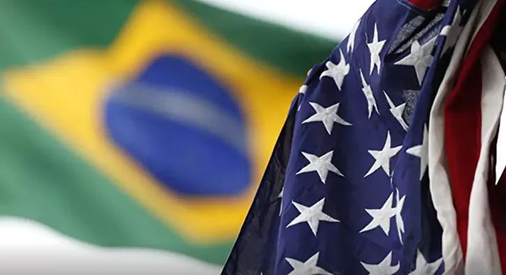 Bandeiras do Brasil e dos Estados Unidos Bandeiras do Brasil e dos Estados Unidos
