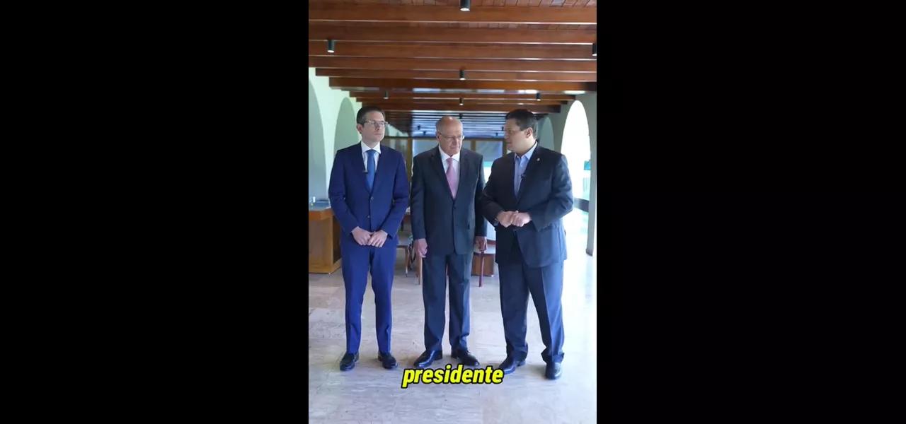 Hugo Motta, Geraldo Alckmin e Davi Alcolumbre Hugo Motta, Geraldo Alckmin e Davi Alcolumbre