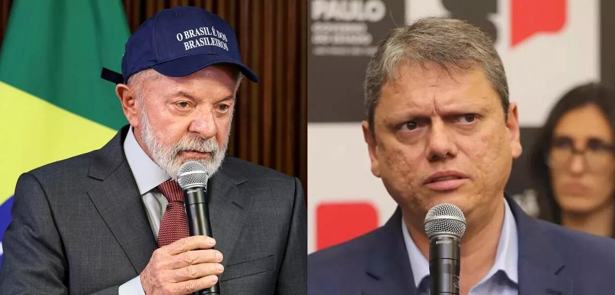 Lula e Tarcísio de Freitas