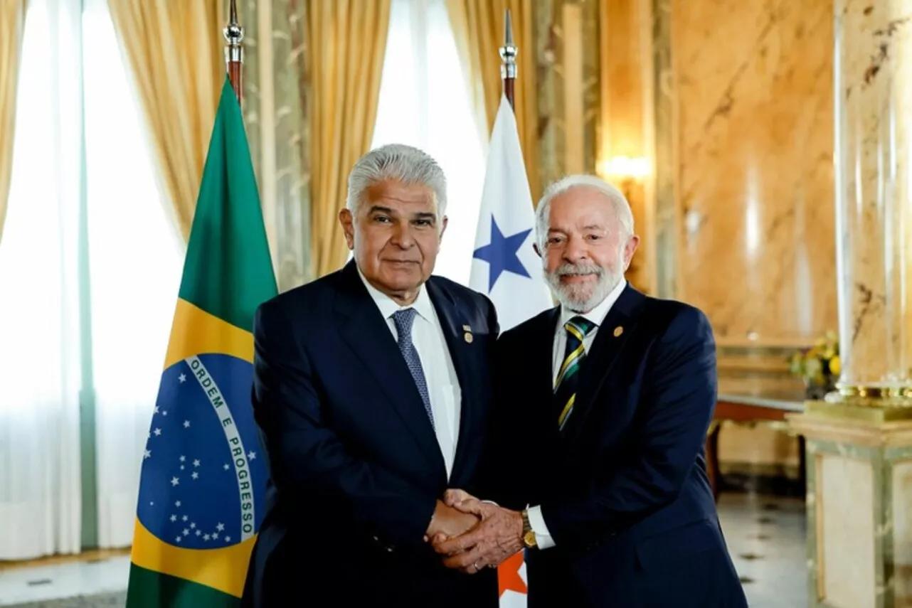 José Raúl Mulino, presidente doPanamá, e Lula José Raúl Mulino, presidente doPanamá, e Lula