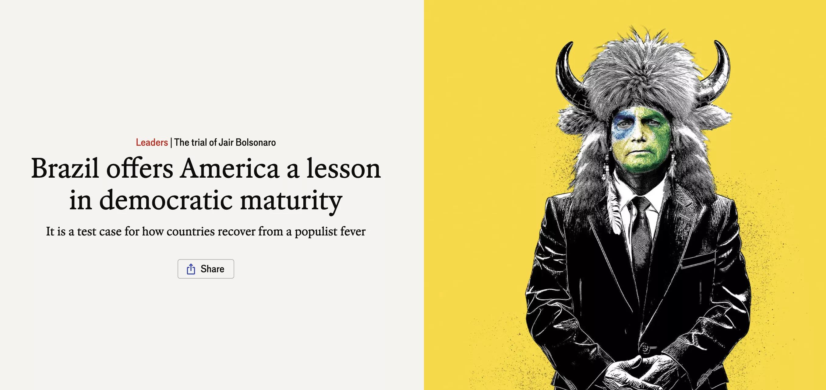 Capa da revista The Economist Capa da revista The Economist