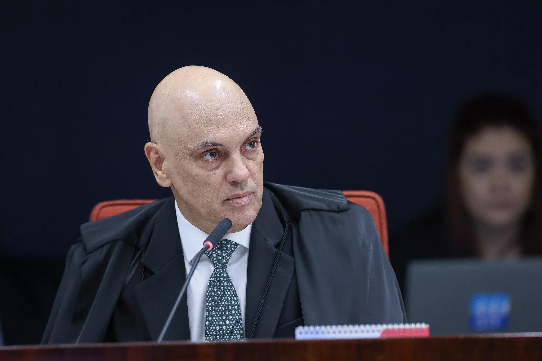 Ministro do STF Alexandre de Moraes durante abertura do julgamento da trama golpista Ministro do STF Alexandre de Moraes durante abertura do julgamento da trama golpista
