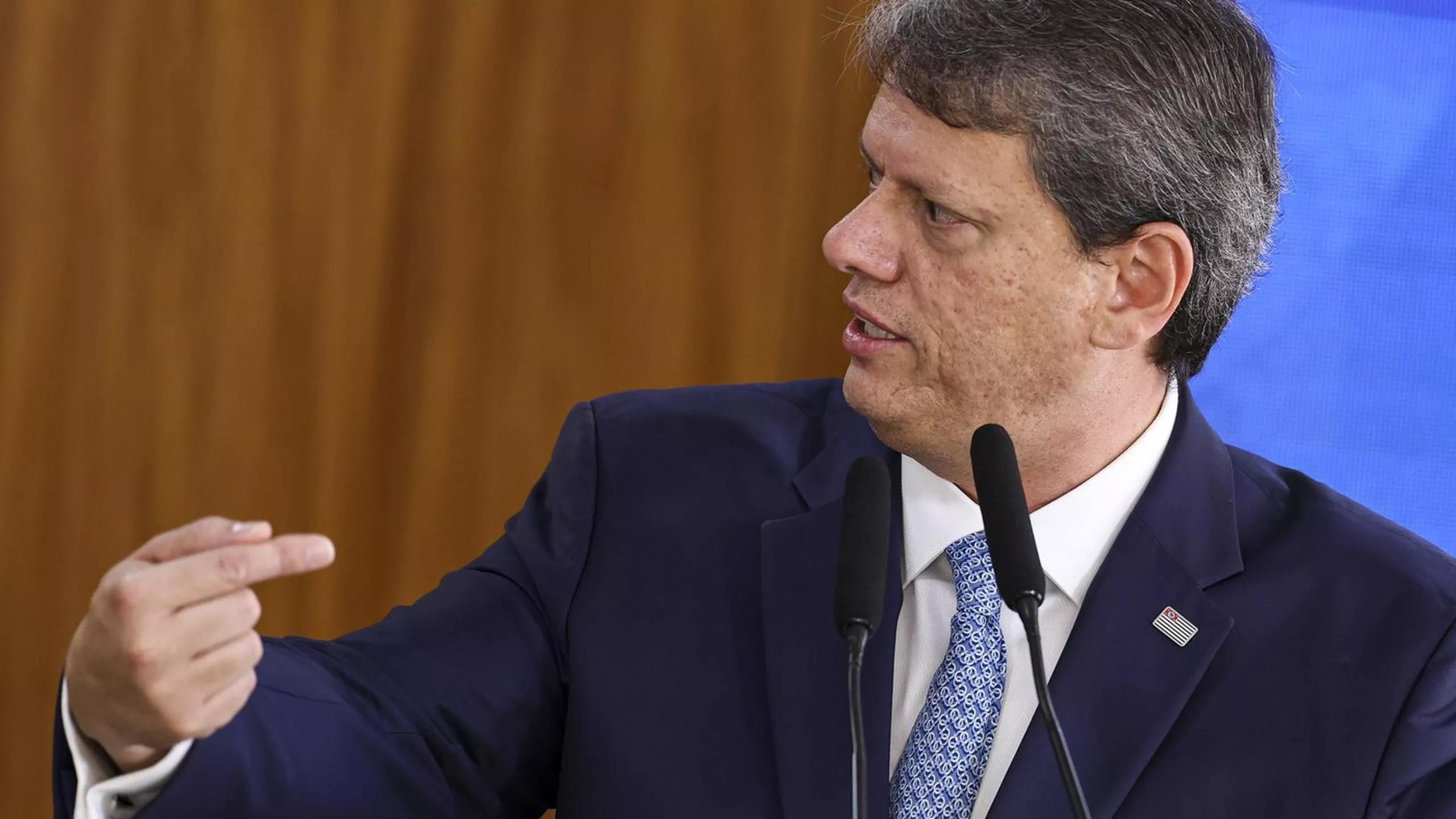 Brasília (DF) - 29/11/2024 - O governador de São Paulo, Tarcísio de Freitas