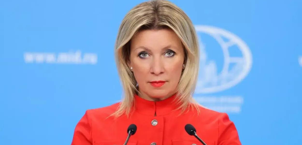 María Zakharova, porta-voz da Chancelaria russa María Zakharova, porta-voz da Chancelaria russa