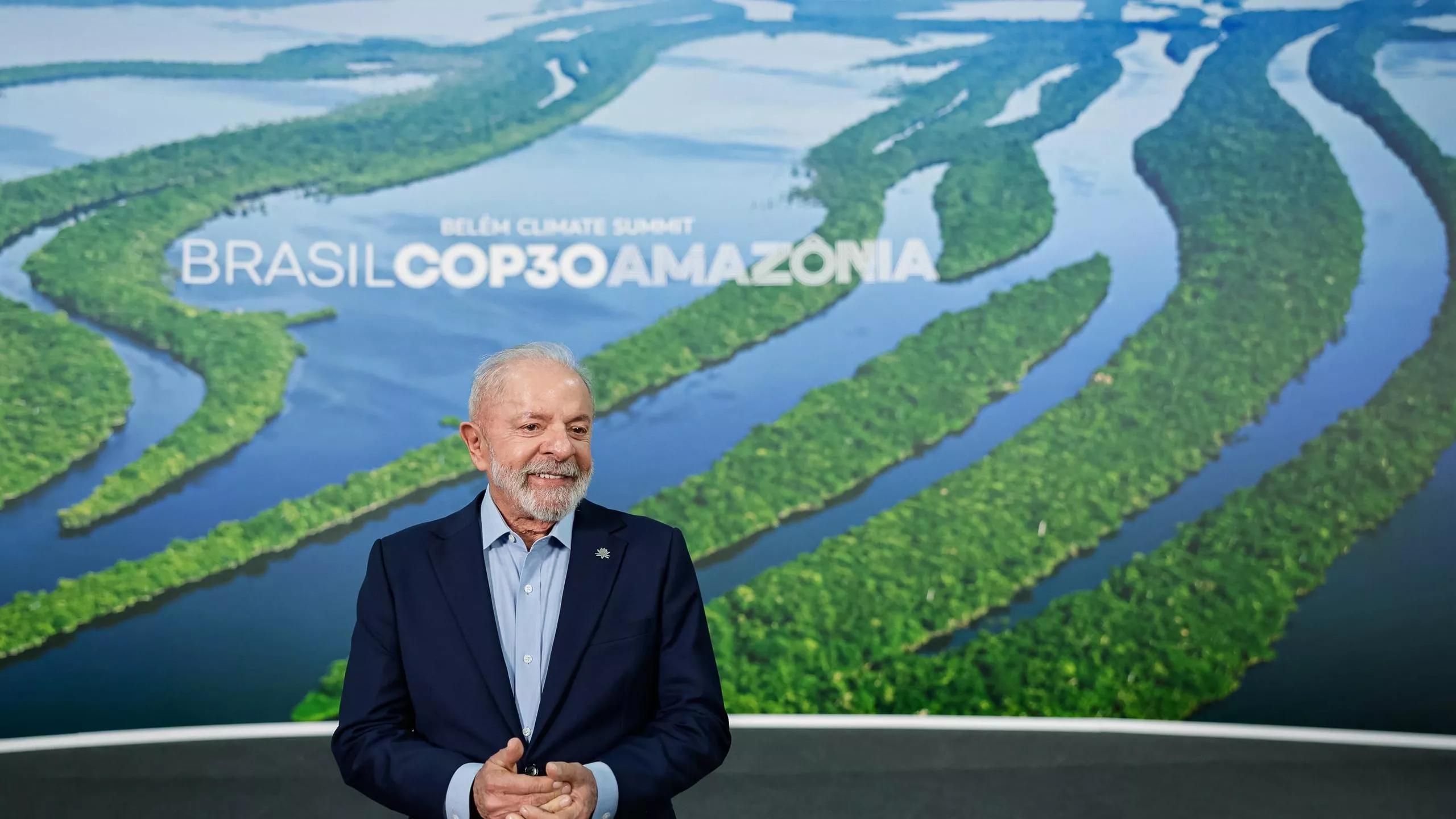Presidente Luiz Inácio Lula da Silva durante a recepção oficial dos chefes de delegação da Cúpula do Clima (COP30), no Parque da Cidade, em Belém (PA) - 06/11/2025
