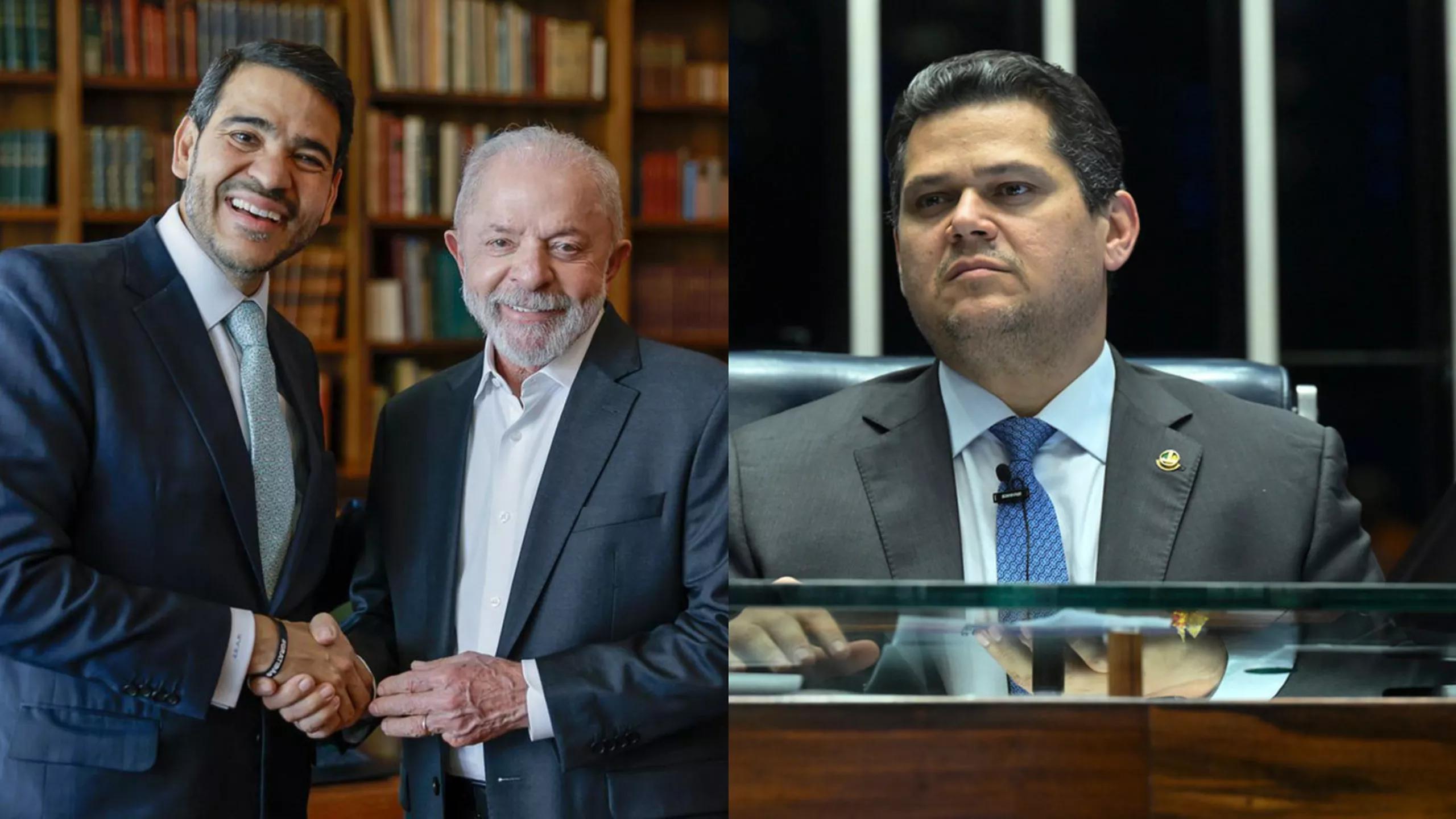 Jorge Messias, Lula e Davi Alcolumbre