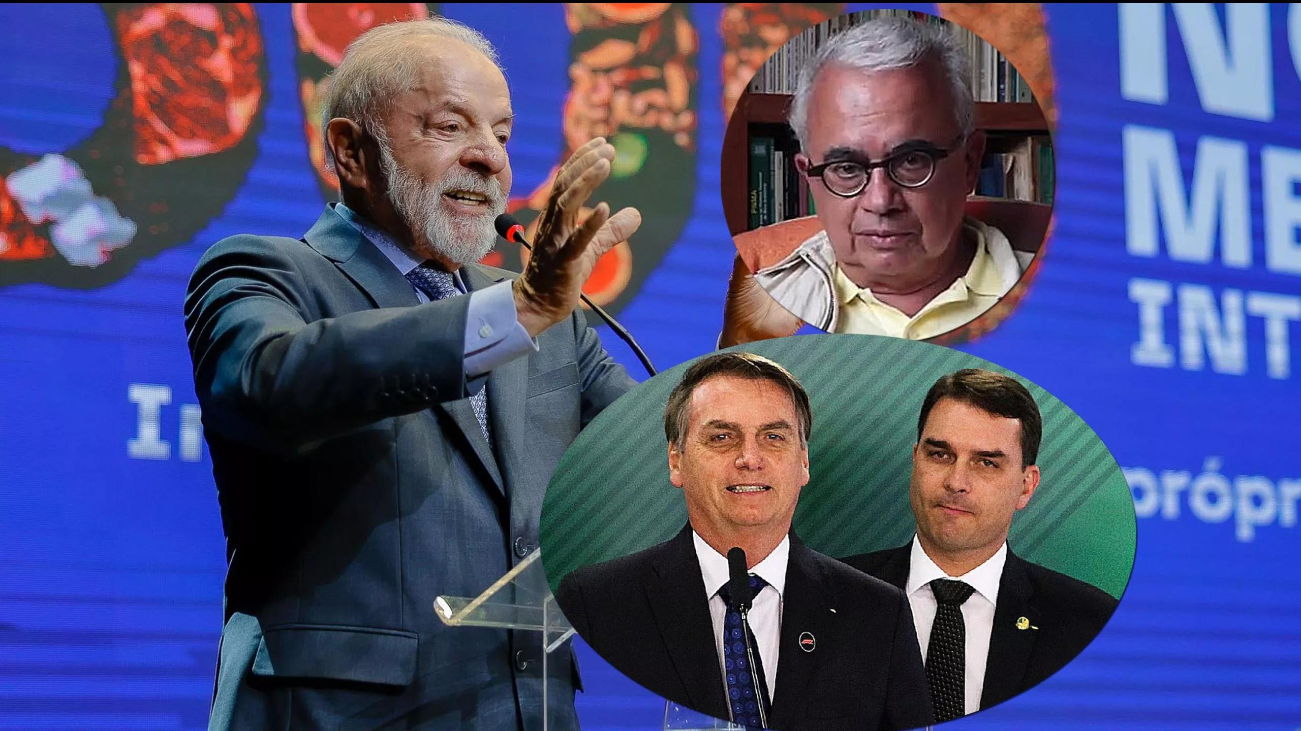 Lula, Marcos Coimbra e Jair e Flávio Bolsonaro