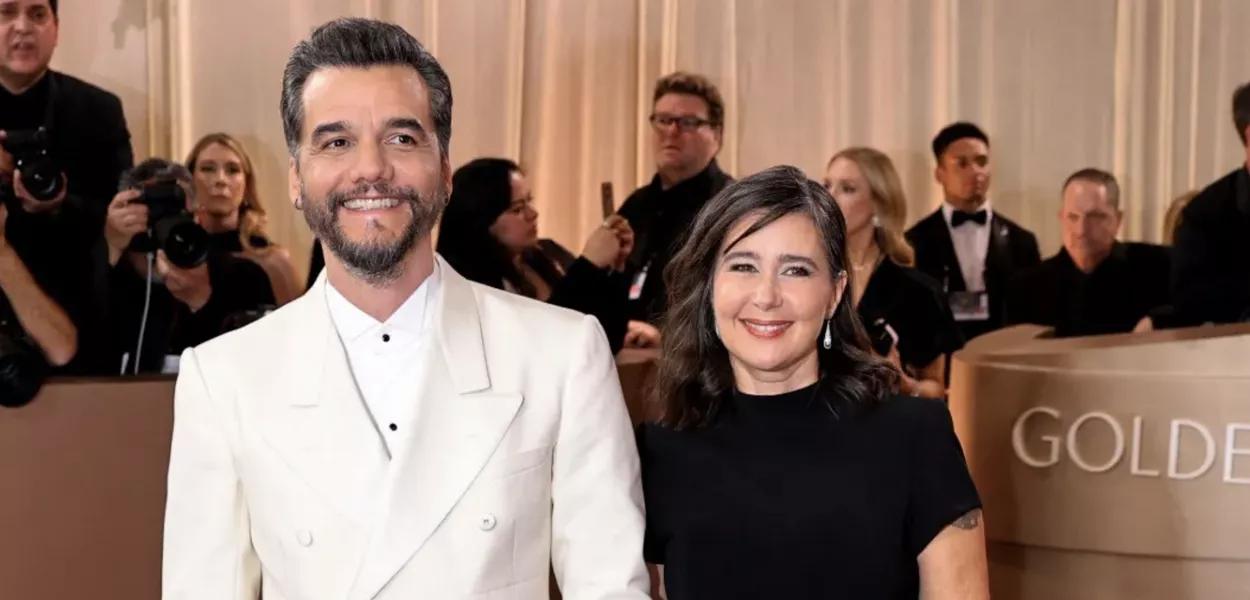 Wagner Moura ao lado da esposa Sandra