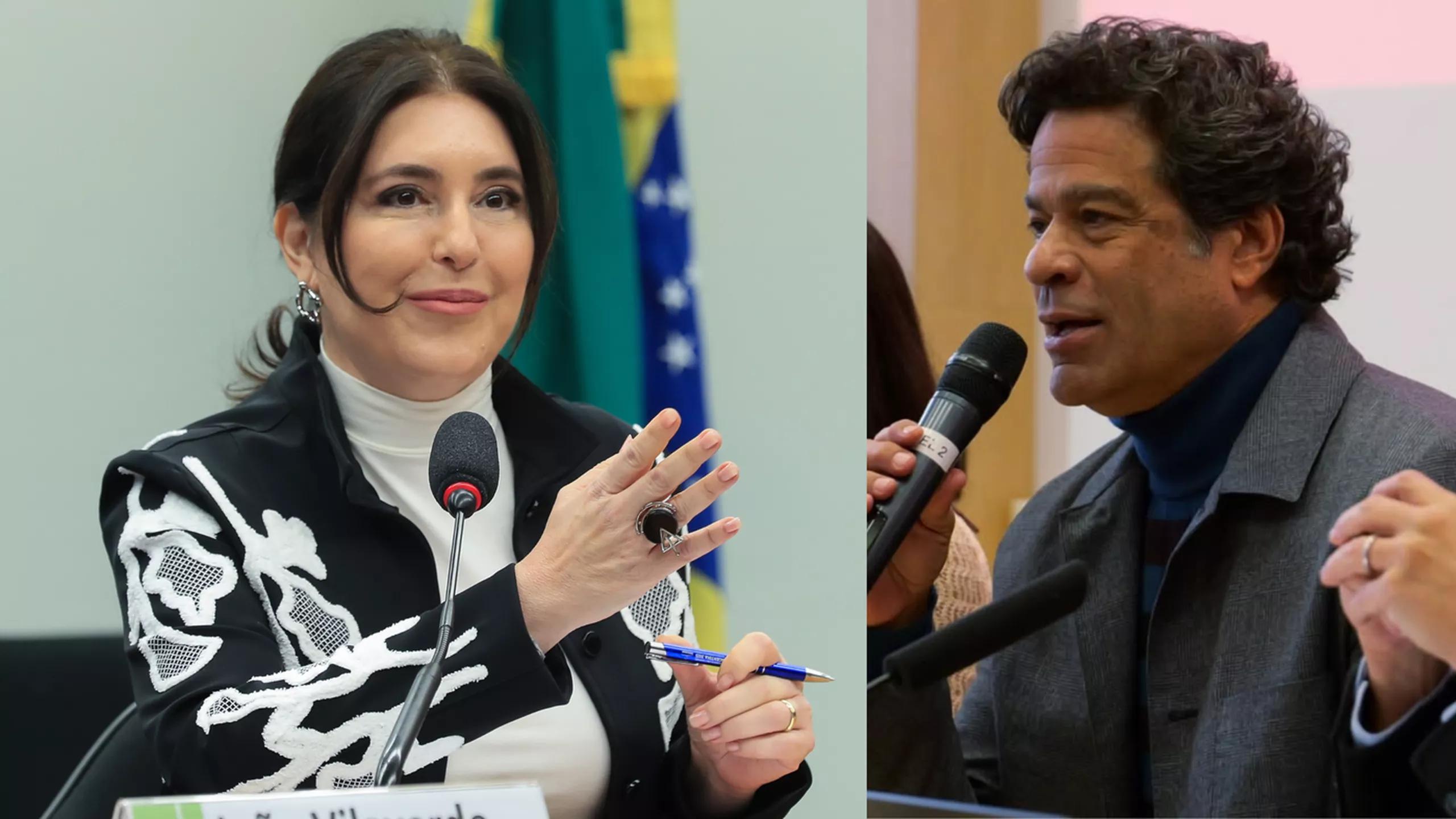 Simone Tebet e Raí Simone Tebet e Raí