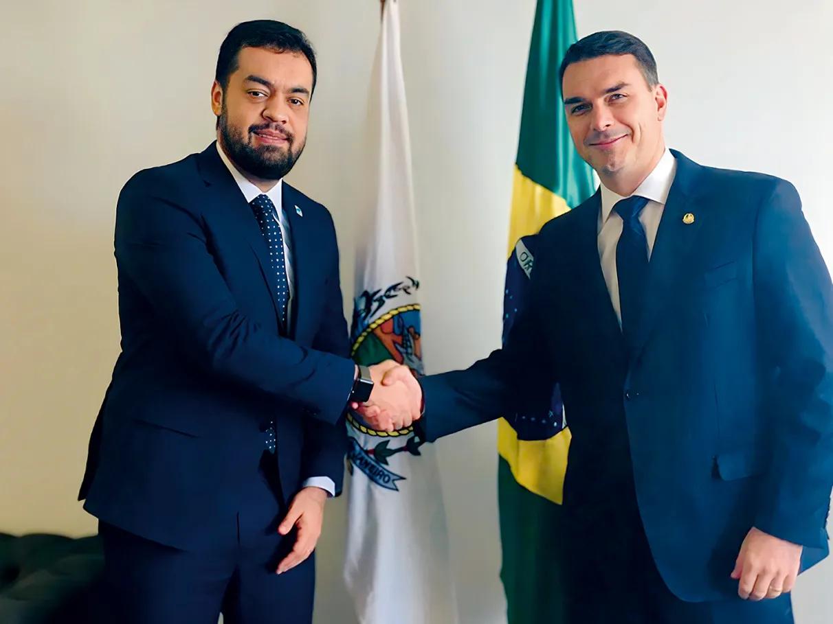 Flávio Bolsonaro e Cláudio Castro selam aliança com PP e União Brasil no Rio | Brasil 247
