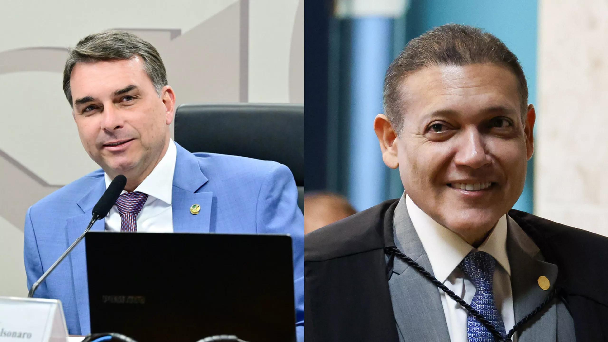 Flávio Bolsonaro e Kassio Nunes Marques