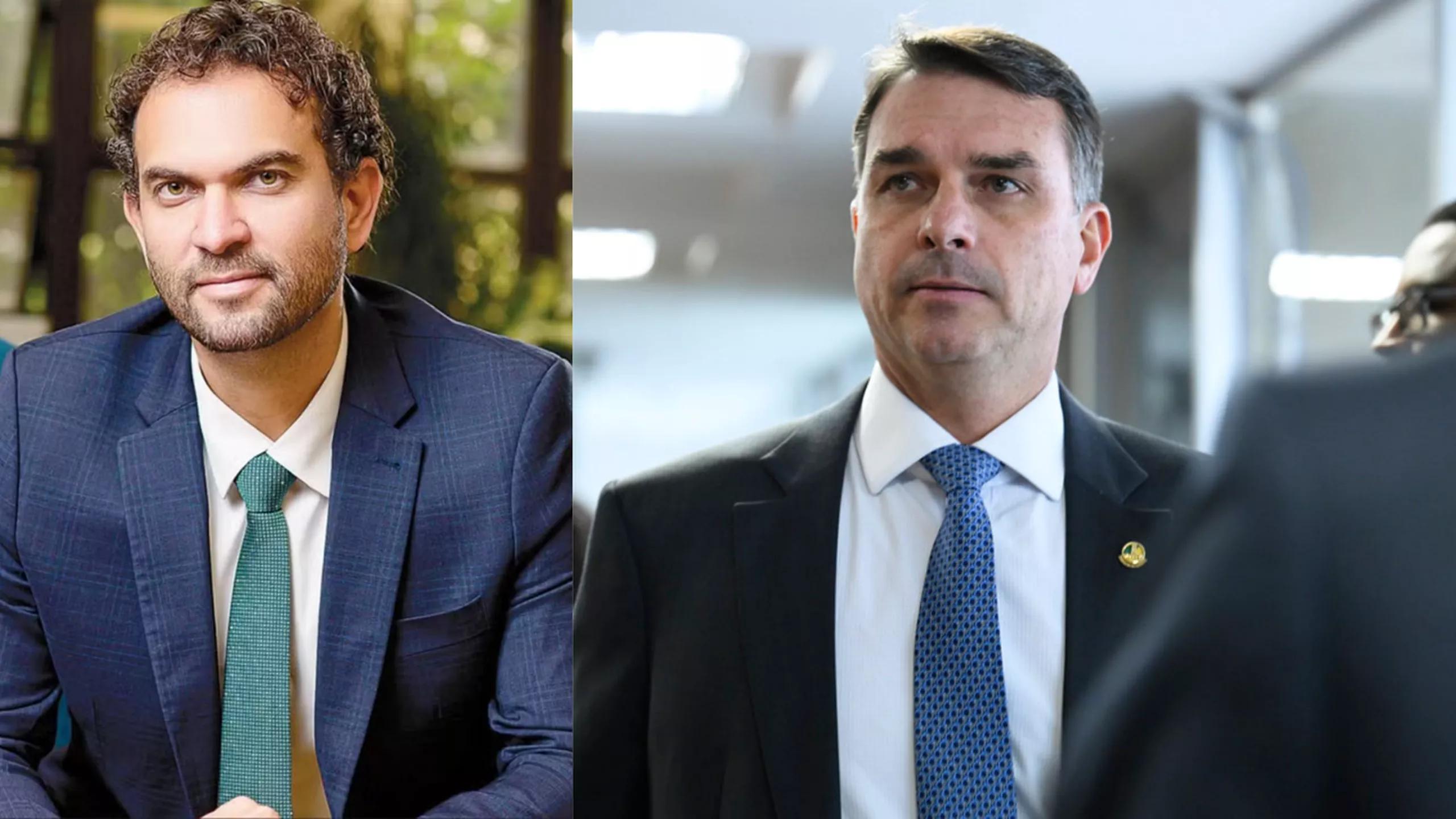 Felipe Nunes e Flávio Bolsonaro