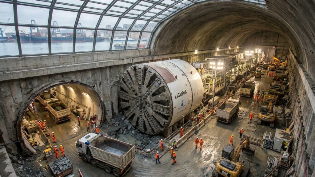 A Itália perfura sob o porto de Gênova o maior túnel submarino da Europa por 1 bilhão de euros