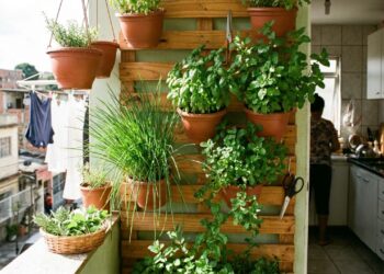 A escolha correta de locais com boa incidência de luminosidade natural garante o desenvolvimento pleno de plantas e temperos em vasos compactos.