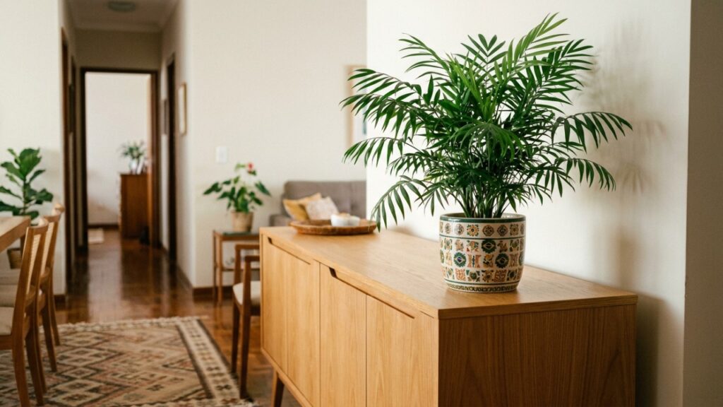 O posicionamento correto do vaso em locais com luz difusa garante folhas verdes e viçosas para renovar o astral do lar.