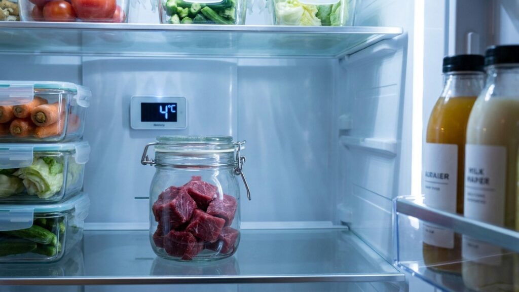 Não está gelado o bastante e sim guardado errado: a carne crua num saco plástico pode transformar sua geladeira no local onde o frescor começa a acabar