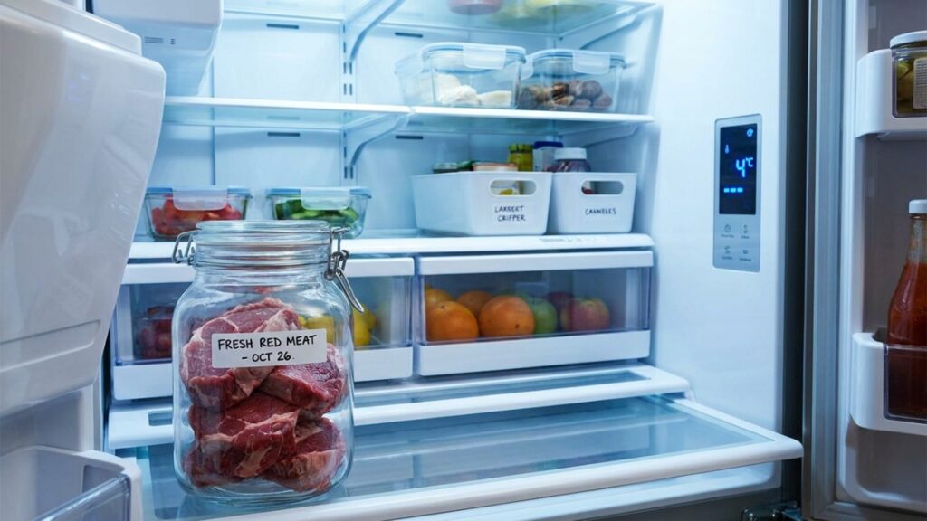 Não está gelado o bastante e sim guardado errado: a carne crua num saco plástico pode transformar sua geladeira no local onde o frescor começa a acabar