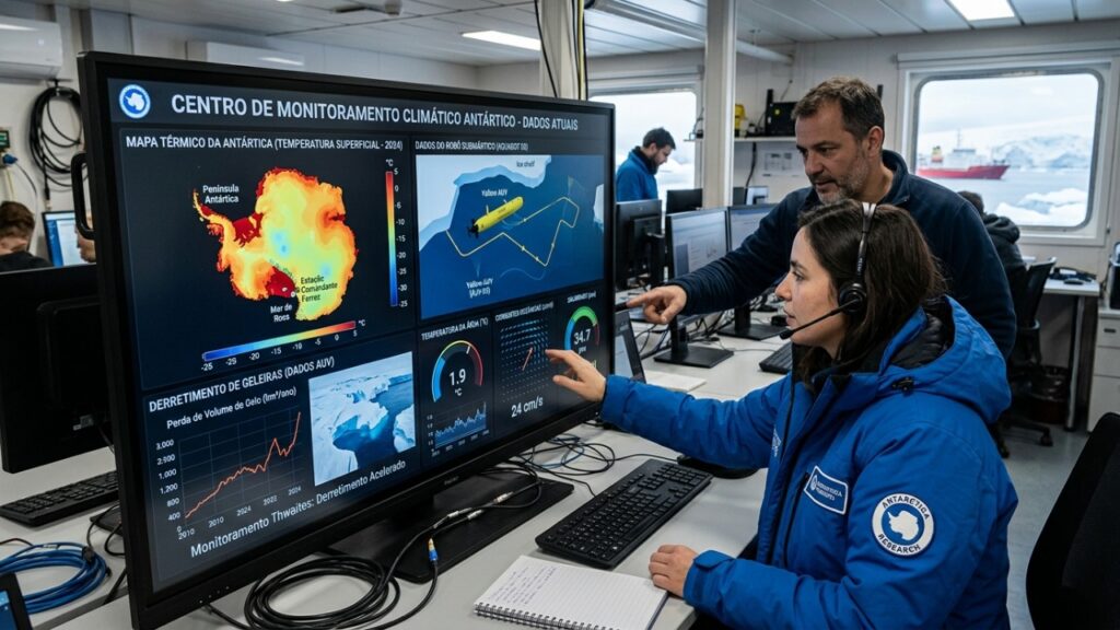 Um robô torpedo some sob o gelo da Antártida e volta com 200 registros inéditos da geleira que mais coloca em risco o nível do mar
