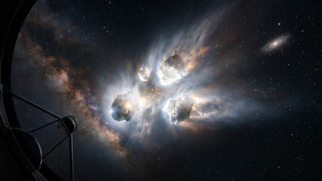 O Hubble da NASA testemunha por acaso a destruição de um cometa no espaço