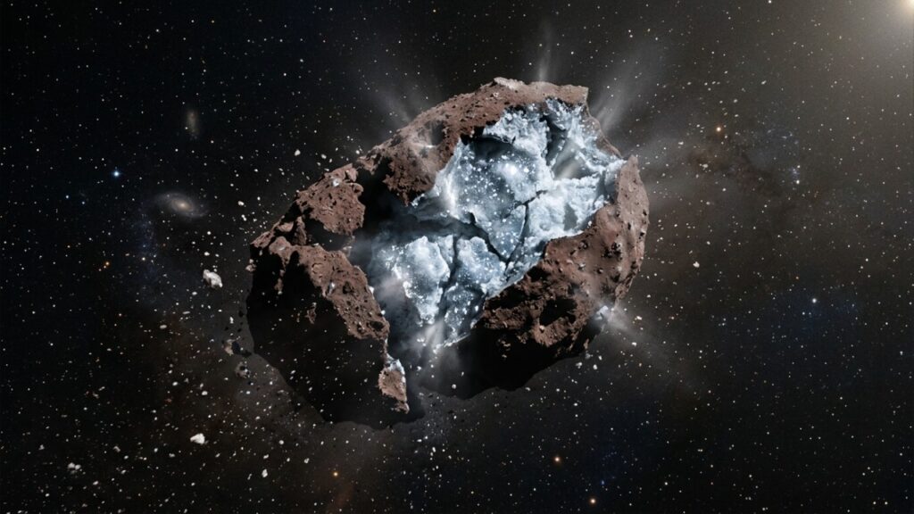 O Hubble da NASA testemunha por acaso a destruição de um cometa no espaço