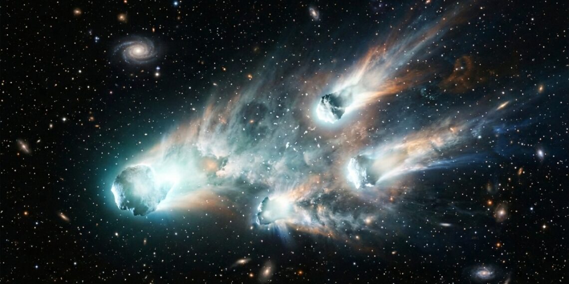 O Hubble da NASA testemunha por acaso a destruição de um cometa no espaço